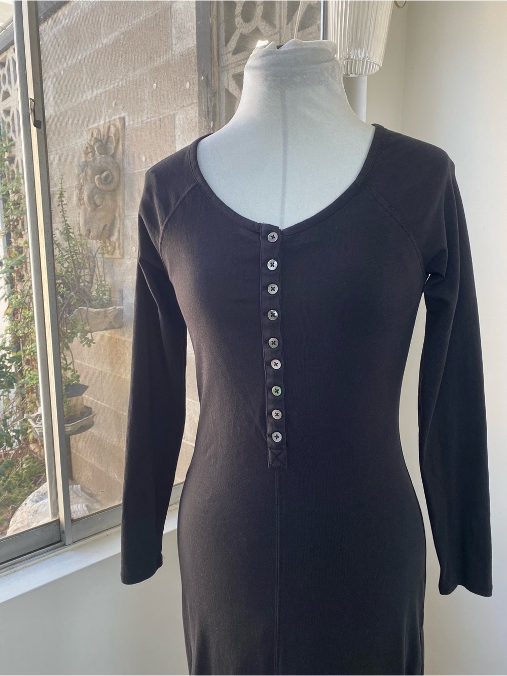 LSPACE x Anthropologie NWOT Long Sleeve Maxi Dress in Black, Size S - Picture 8 of 10